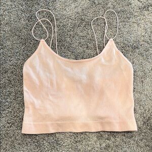 Forever 21 Pink Ribbed Crop Top